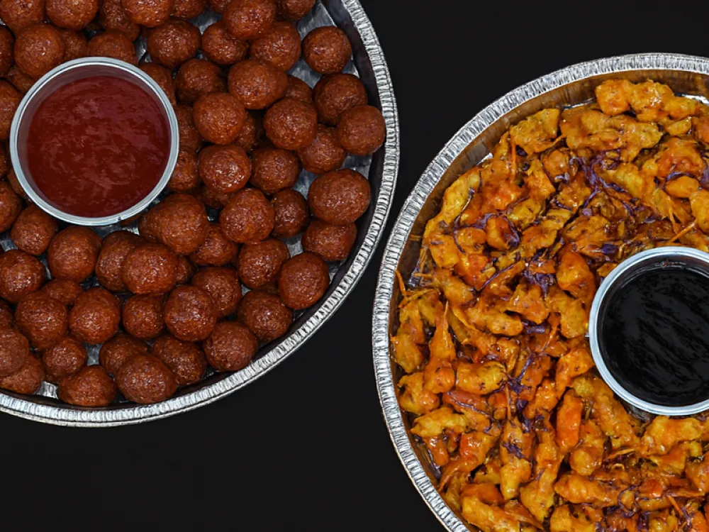 Ovenschalen Gehaktballetjes & Kip Sate - 2 schalen