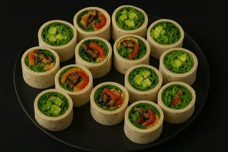 Vega Wrap Mix - 14 Halve Wraps met Vegetarische Vullingen