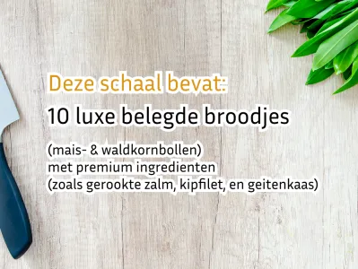 Luxe Broodjesschaal - 10 Luxe Belegde Broodjes