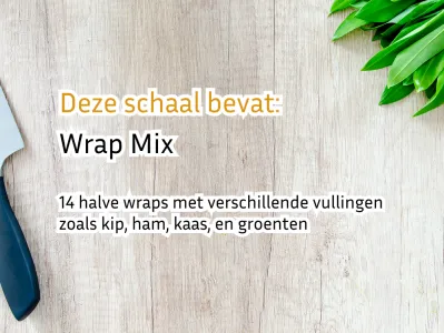 Wrap Mix - 14 Halve Wraps met Diverse Vullingen