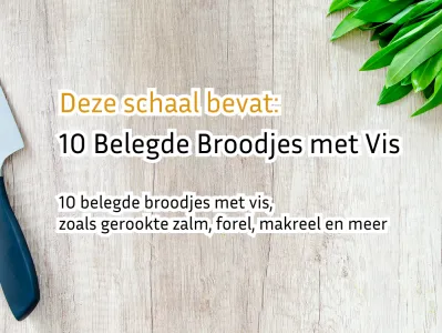 Vis Broodjesschaal - 10 Belegde Broodjes met Vis
