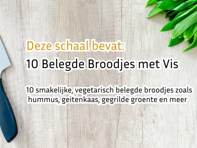 Vegetarische Broodjesschaal - 10 Vegetarisch Belegde Broodjes