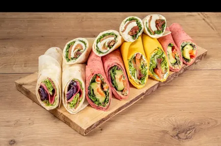 Vega Wrap Mix - 14 Halve Wraps met Vegetarische Vullingen
