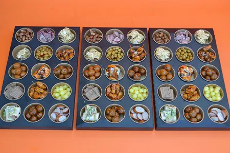 PARTY-TRIO-BITES (met uitneembare bakjes)