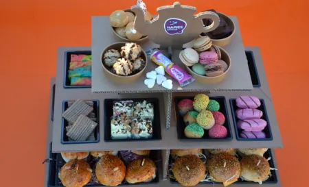 Vegetarische high tea box 6 - 8 personen