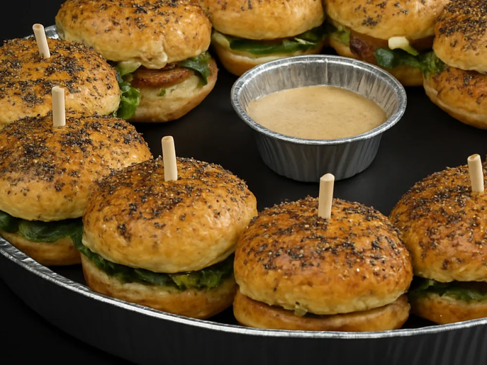 10 vega hamburgertjes